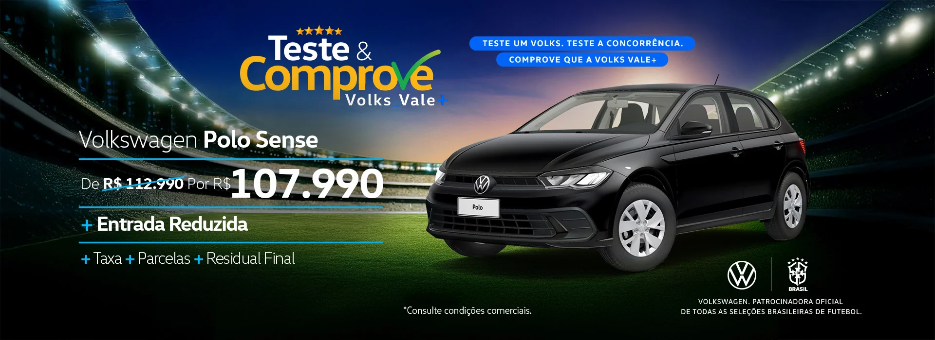 Teste e Comprove Volks Vale Mais Polo Sense