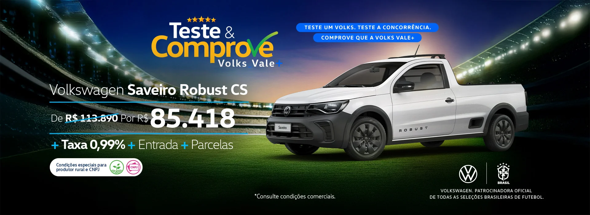 Teste e Comprove Volks Vale Mais Saveiro Robust