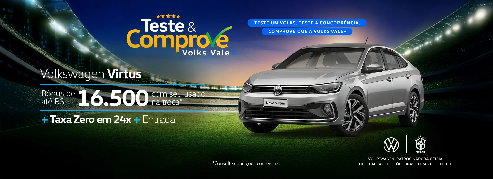 Teste e Comprove Volks Vale Mais virtus
