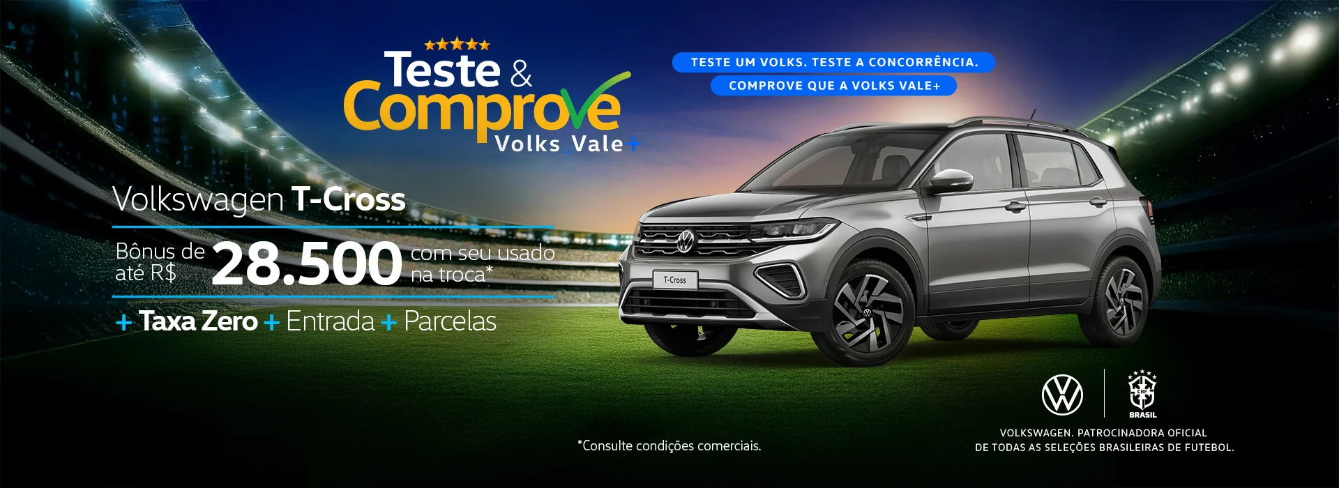 Teste e Comprove Volks Vale Mais T-Cross