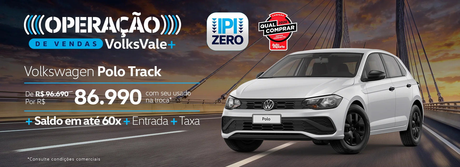 Operação de Vendas Volks Vale Mais Presidente Prudente Polo Track