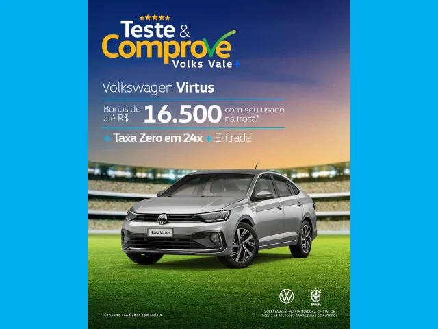 Teste e Comprove Volks Vale Mais Virtus