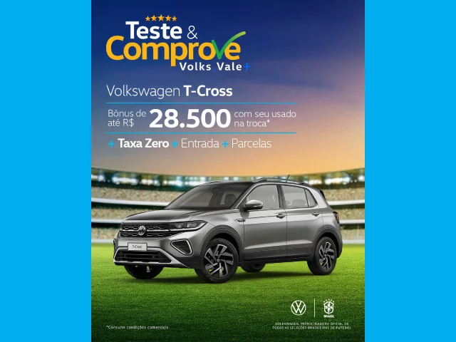 Teste e Comprove Volks Vale Mais T-Cross