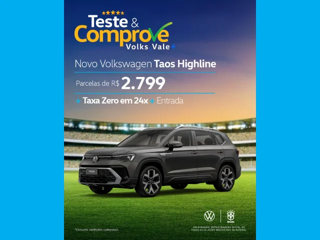 Teste e Comprove Volks Vale Mais Taos
