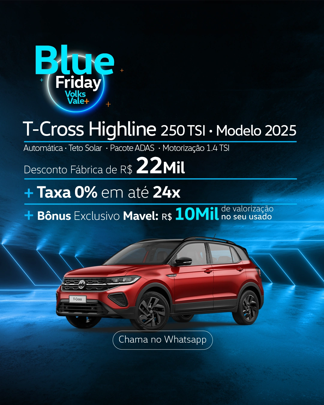 Volkswagen Tcross, o SUV mais vendido do Brasil da está na Mavel Veículos