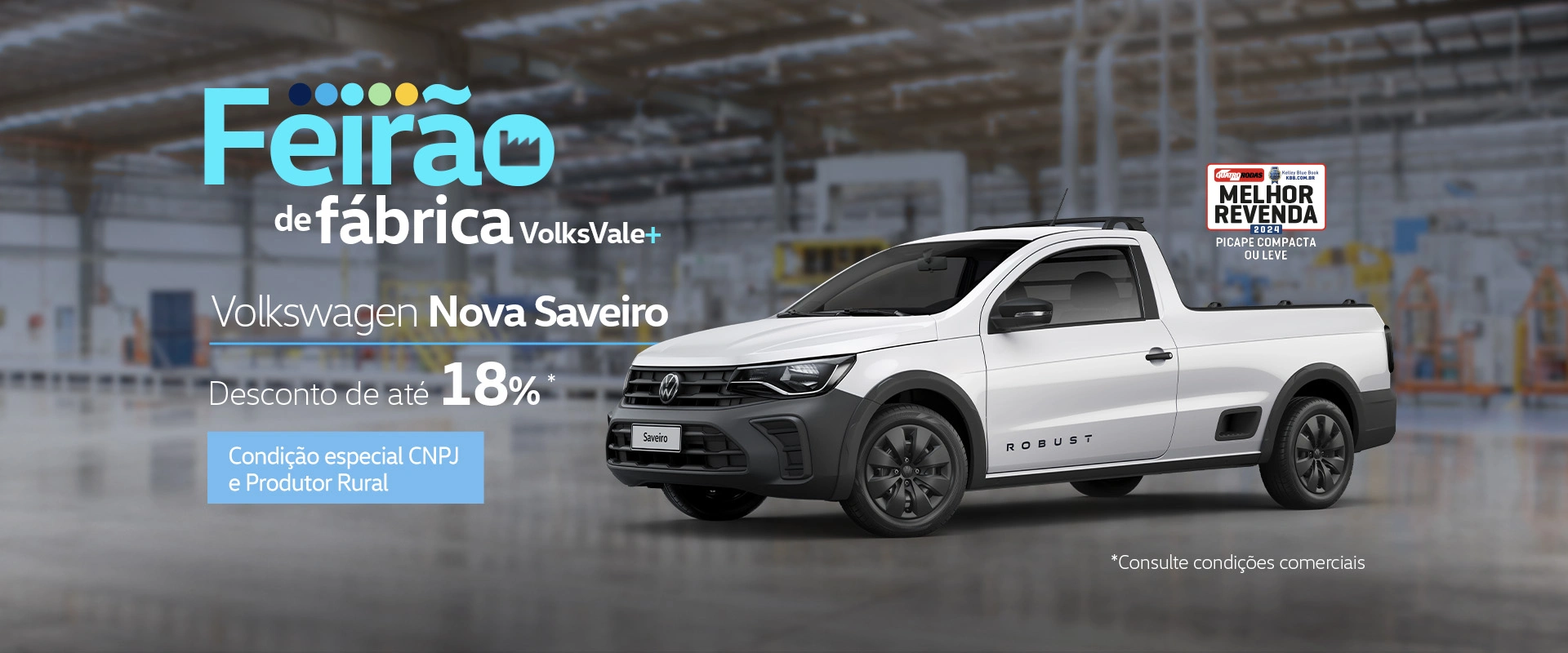 OFERTA FEIRAO DE FABRICA VOLKSWAGEN SAVEIRO PRODUTOR RURAL