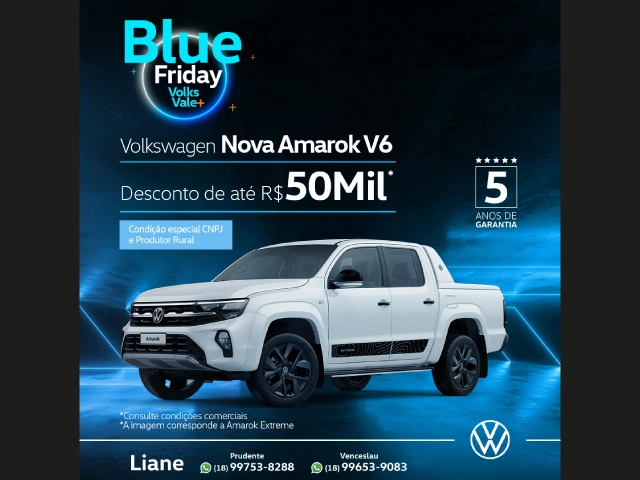 Blue Friday Volkswagen Oferta Amarok Produtor Rural