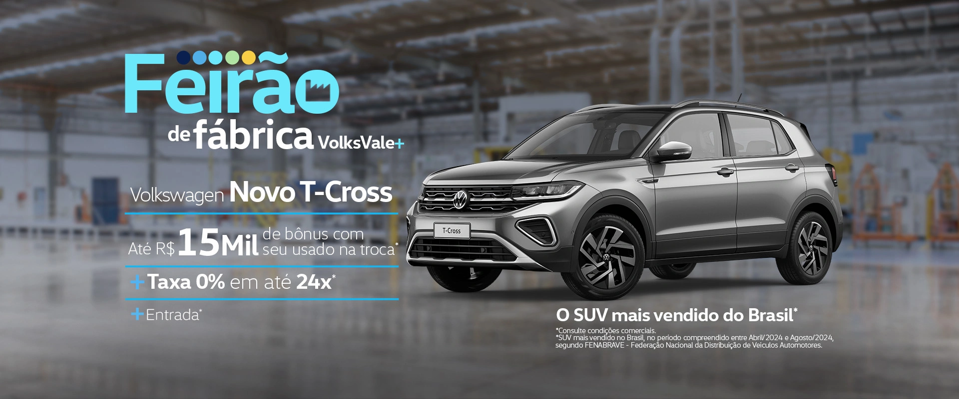 OFERTA FEIRAO DE FABRICA VOLKSWAGEN T-CROSS