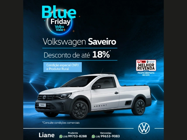 Blue Friday Volkswagen Oferta Saveiro Produtor Rural