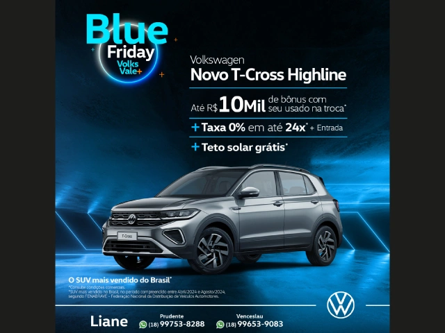 Blue Friday Volkswagen Oferta T-Cross Highline