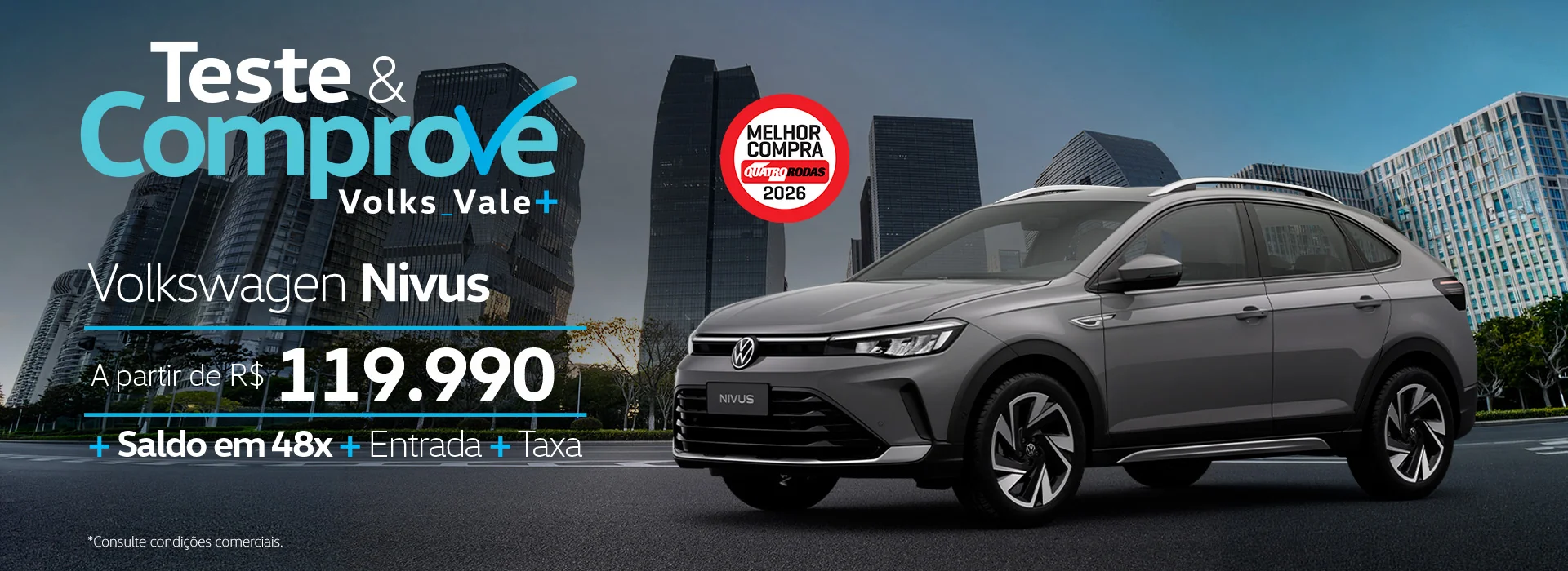 Teste e Comprove Volks Vale Mais Liane Veículos Nivus