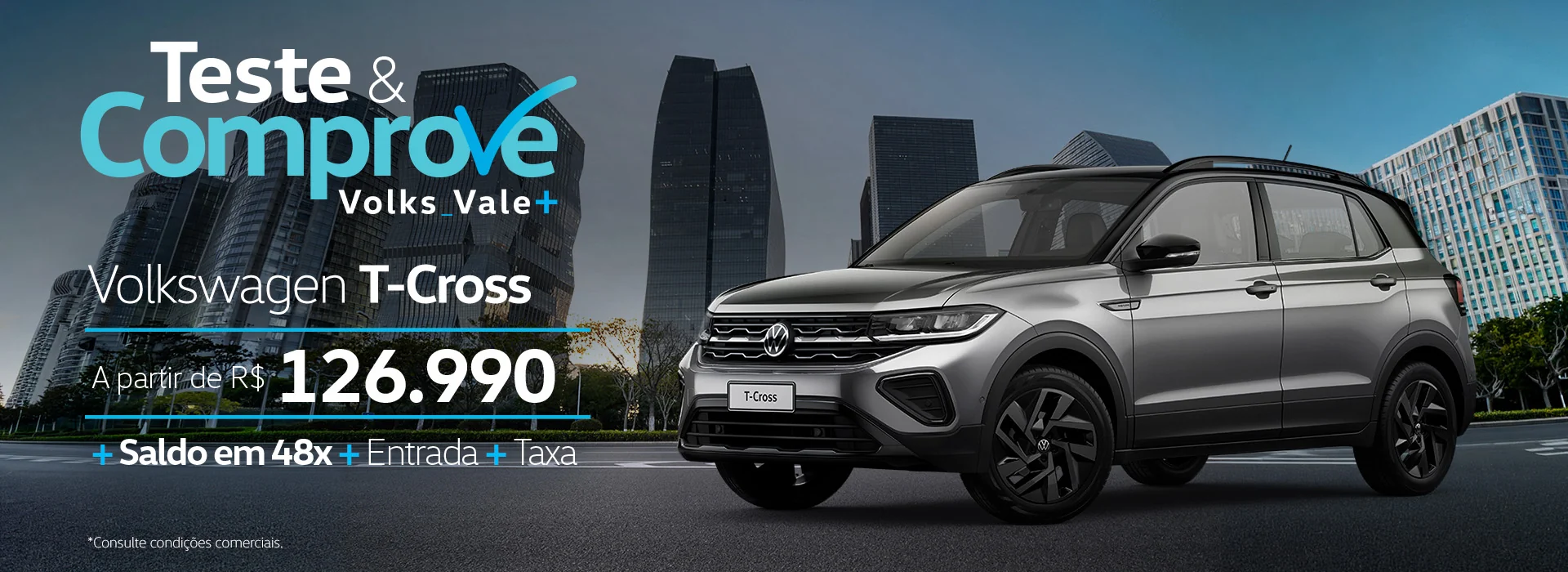 Teste e Comprove Volks Vale Mais Liane Veículos T-Cross