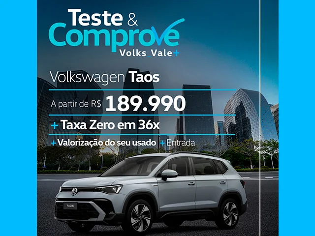Teste e Comprove Volks Vale Mais Liane Veículos_Taos