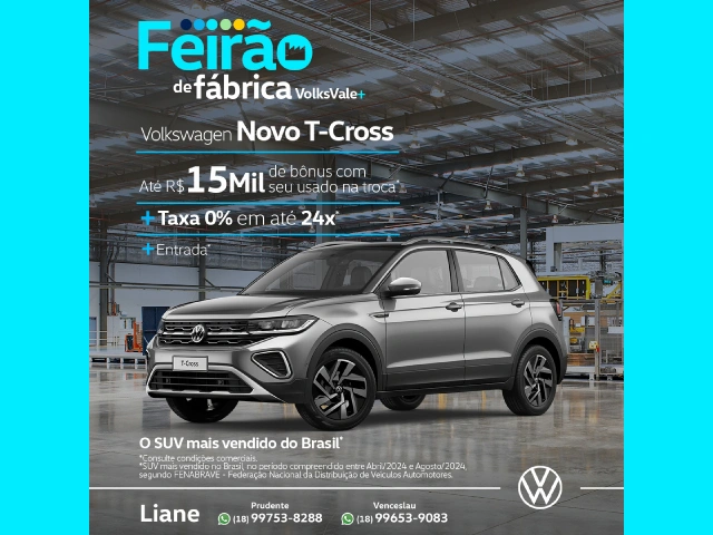 OFERTA FEIRAO DE FABRICA VOLKSWAGEN T-CROSS